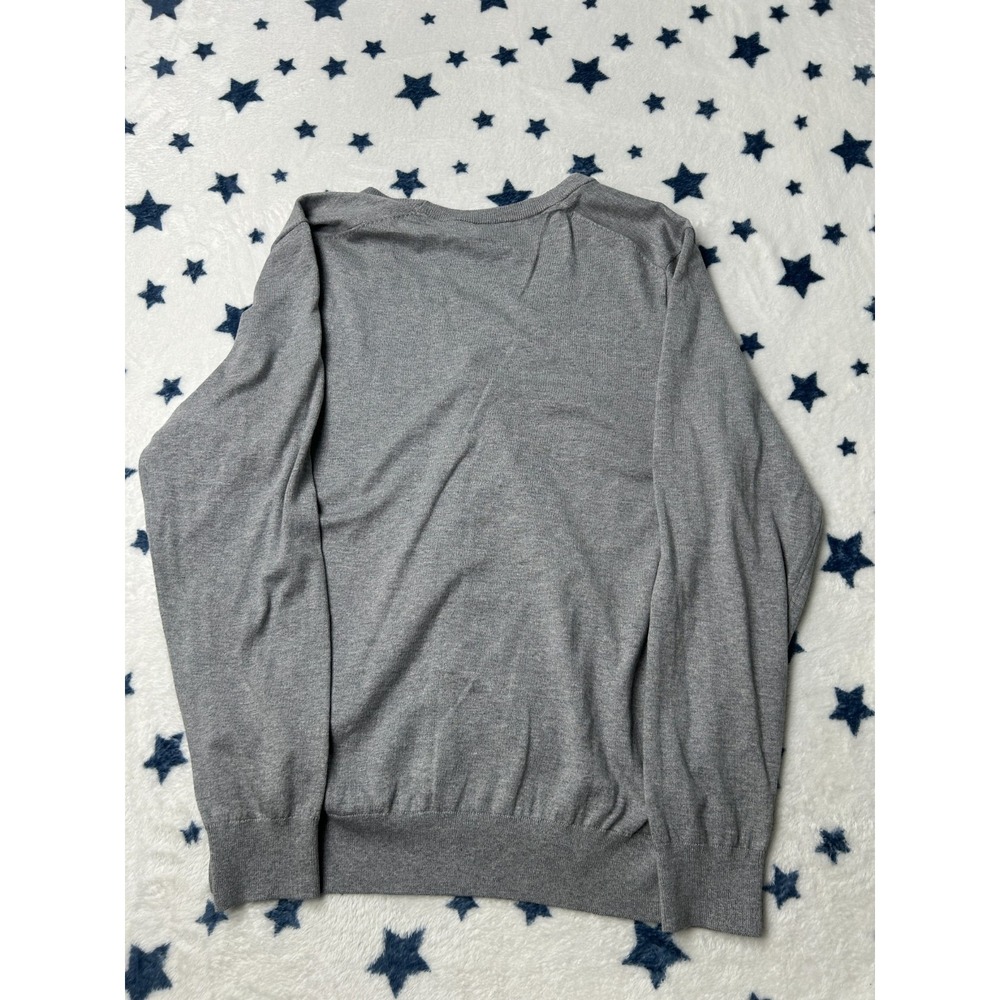 Dunning Cardigan Mens Large Gray V Neck Button Front Lightweight Sweater NWT - Picture 4 of 8